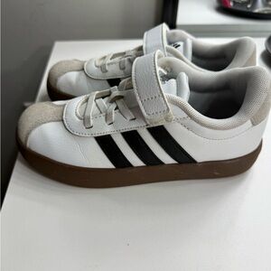 adidas Kids White and Black Sneakers
